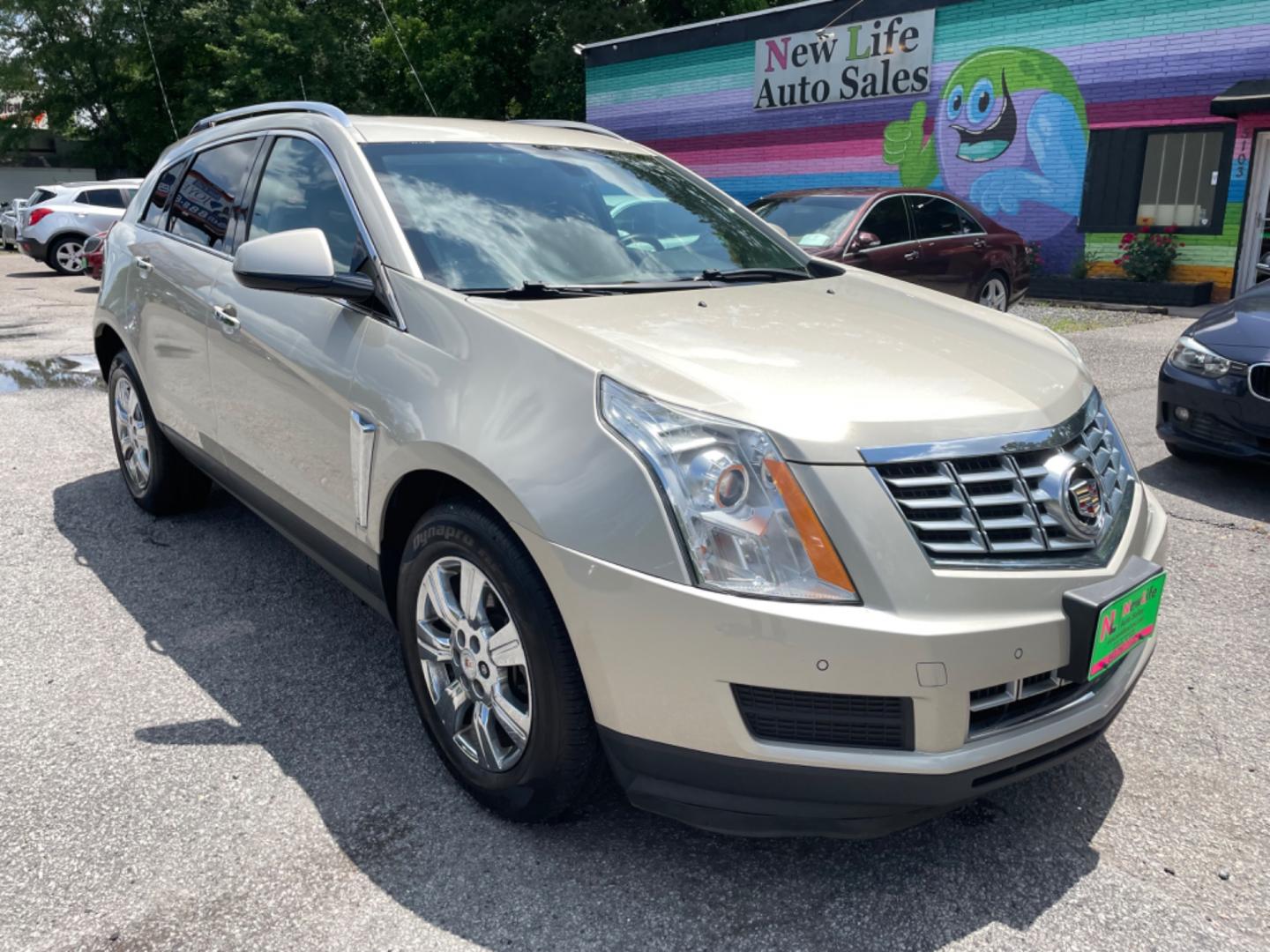 2016 SILVER CADILLAC SRX LUXURY COLLECTION (3GYFNEE33GS) with an 3.6L engine, Automatic transmission, located at 5103 Dorchester Rd., Charleston, SC, 29418-5607, (843) 767-1122, 36.245171, -115.228050 - Photo#0